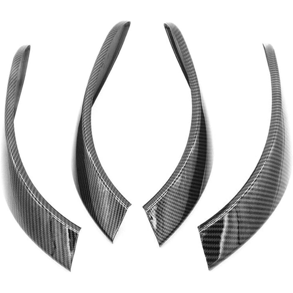 Compatible with BM W 3 Series F30 F31 Inner, Door Handle, Door Panel, Pull, Trim, Cover, Interior, Lining, Carbon Style, Looks Good, Set of 4
