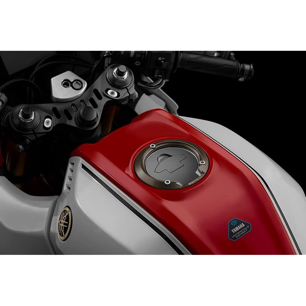 BIKERS BK-Y0432-TIN Fuel Cap Ring YZF-R25 MT-25 Machined Aluminum Titanium