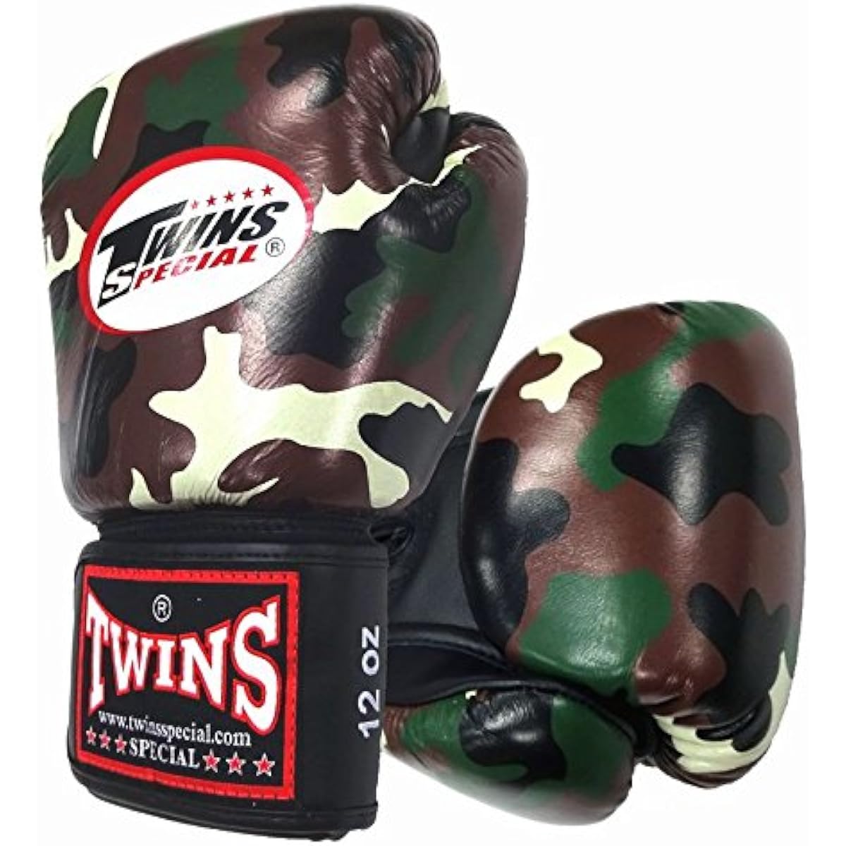 Twins Boxing Gloves Genuine Leather ARMY Green