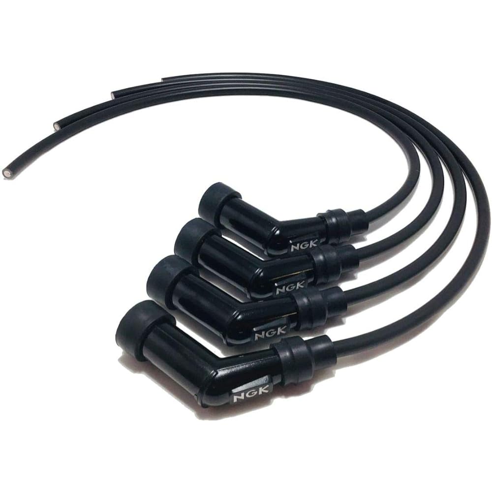 NGK plug cord set black 4 pieces XJR400,XJR1200,XJR1300,Z750 twin etc.