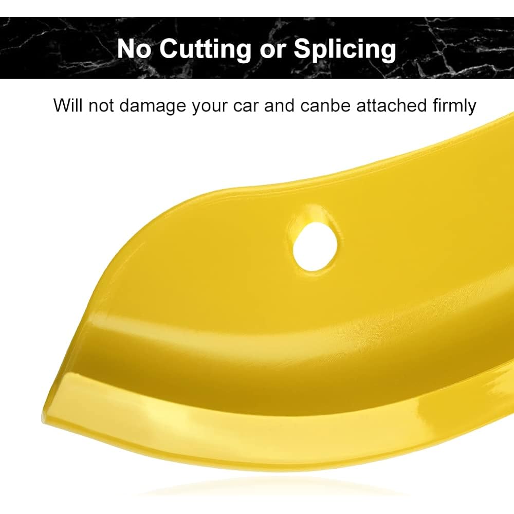 JDMON Front Sputter Bumper Lip Protector Exchange DODGE CHALLENGER HELLCAT WIDEBODY 2015-2021 (Yellow)