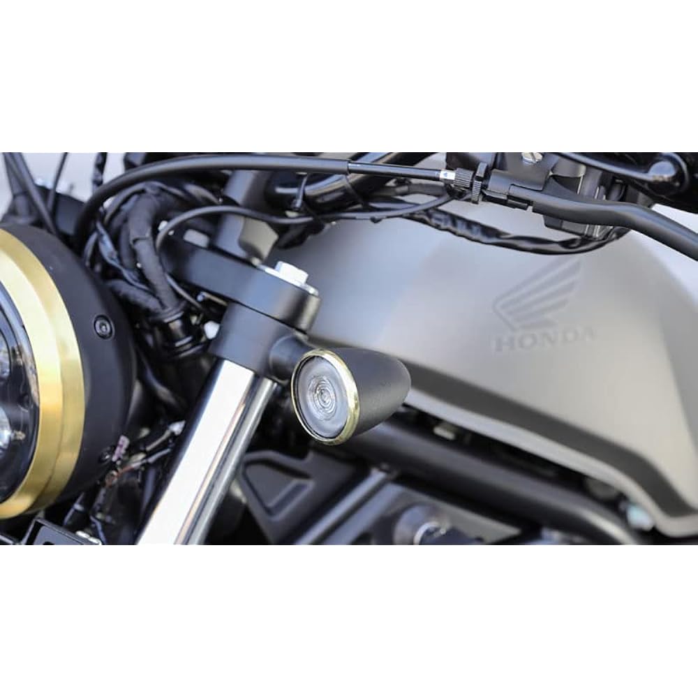 Kijima Motorcycle Bike Parts Turn Signal Rim Brass Rebel 250/500 20Y-・Rebel 1100 Polished HONDA 217-45161 Set of 2