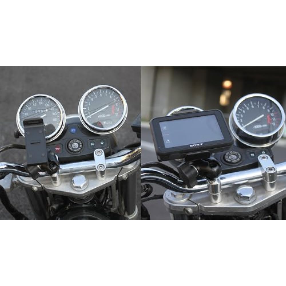 REC-MOUNTS Bike navigation mount set Bolt clamp type (for M8) (Nub/U) Compatible with S NV-U37/U35 exclusive item (Arm S size, base M8 bolt)