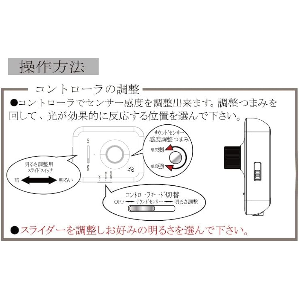 Procyon car LED mini LED lamp with sound & dimming function controller PK 4 pieces PL-33