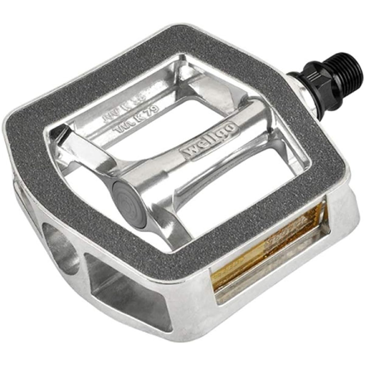 WELLGO Full Flat Face Pedal Silver C318DU PD-OTR-M004