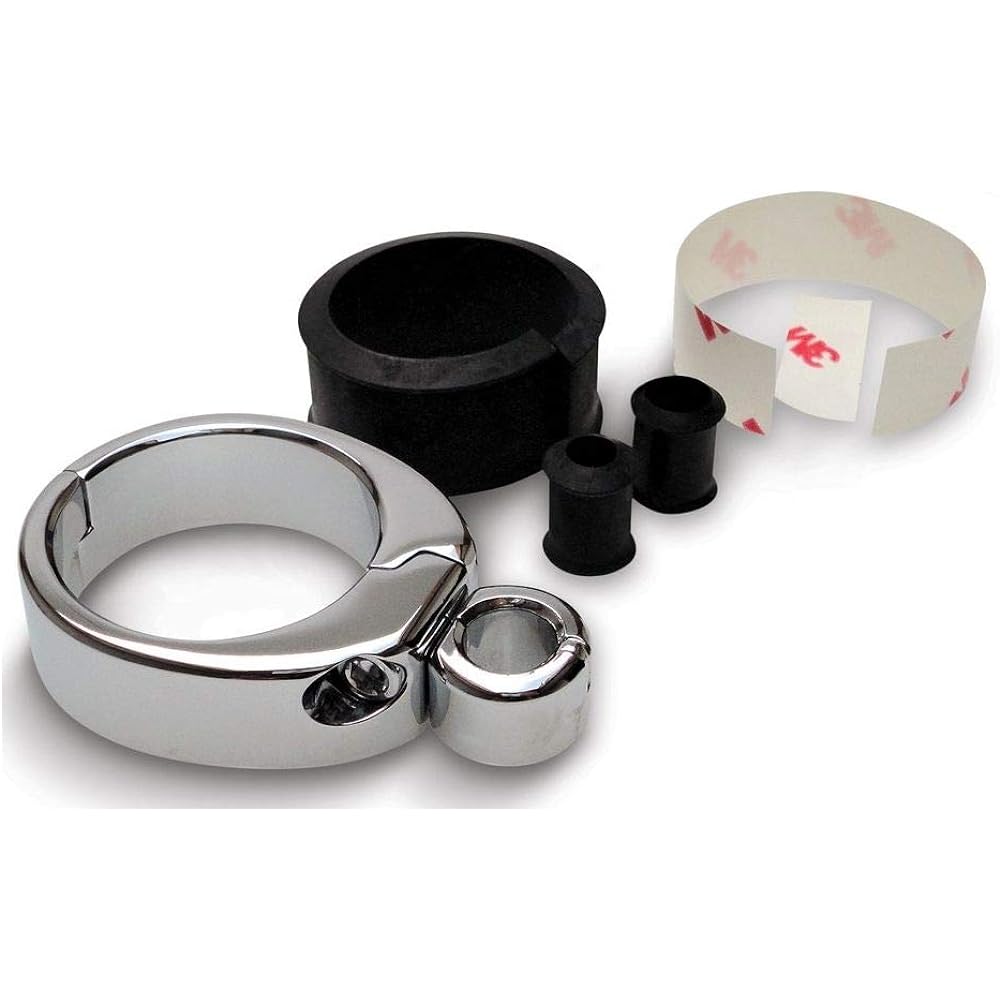 Motion Pro throttle/clutch cable clamp (1 inch-1 inch/dual cable) (chrome)