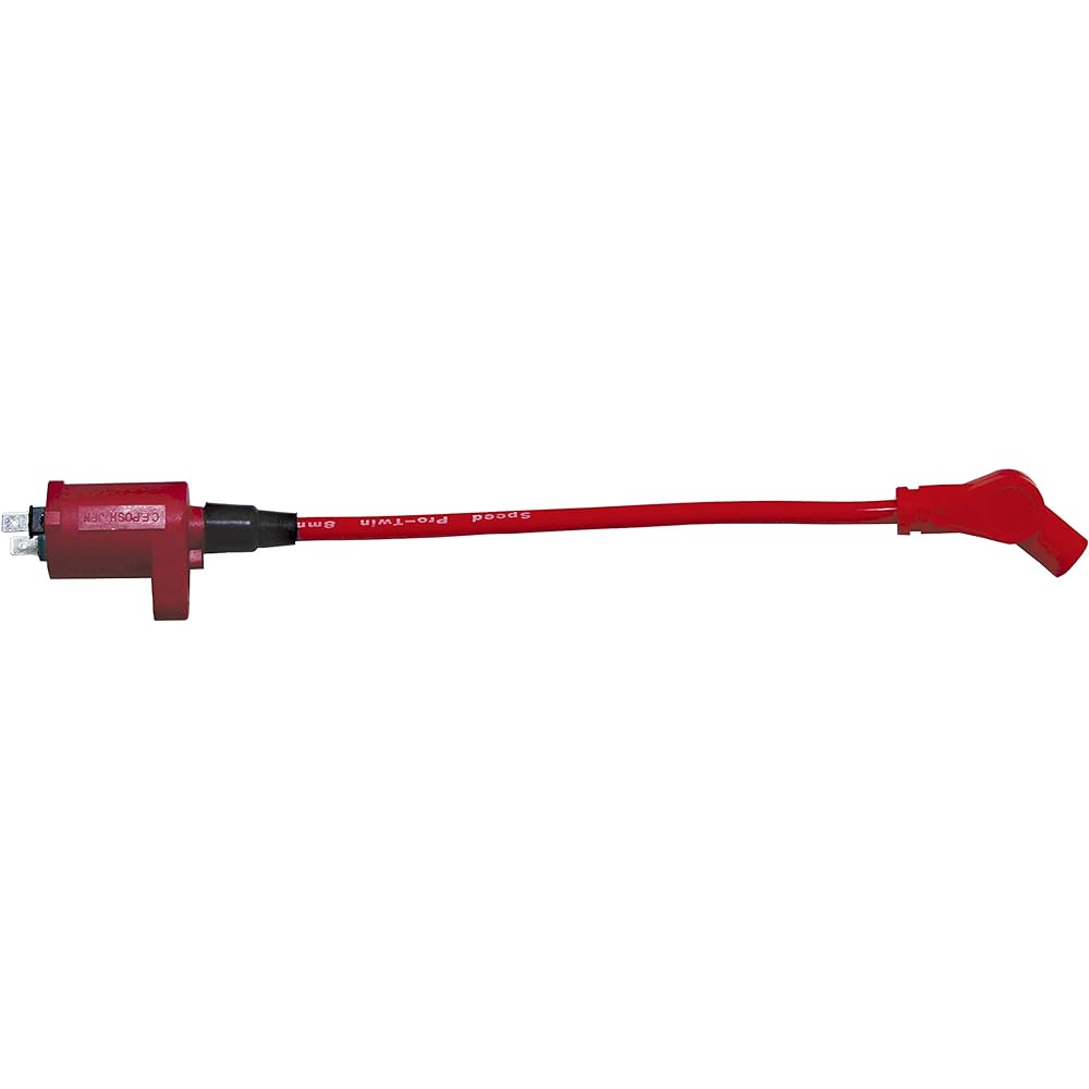 POSH Racing Ignition Coil Black + Speed Pro Twin Code Red 12V Monkey Gorilla APE50 APE100 XR50 XR100 Motard 296011-04