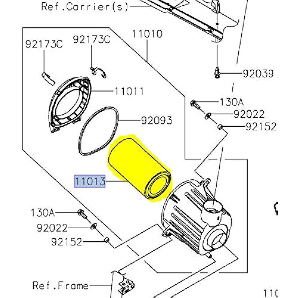 2020 Genuine OE Kawasaki TERYX KRX 1000 Exchange Air Filter 11013-0782