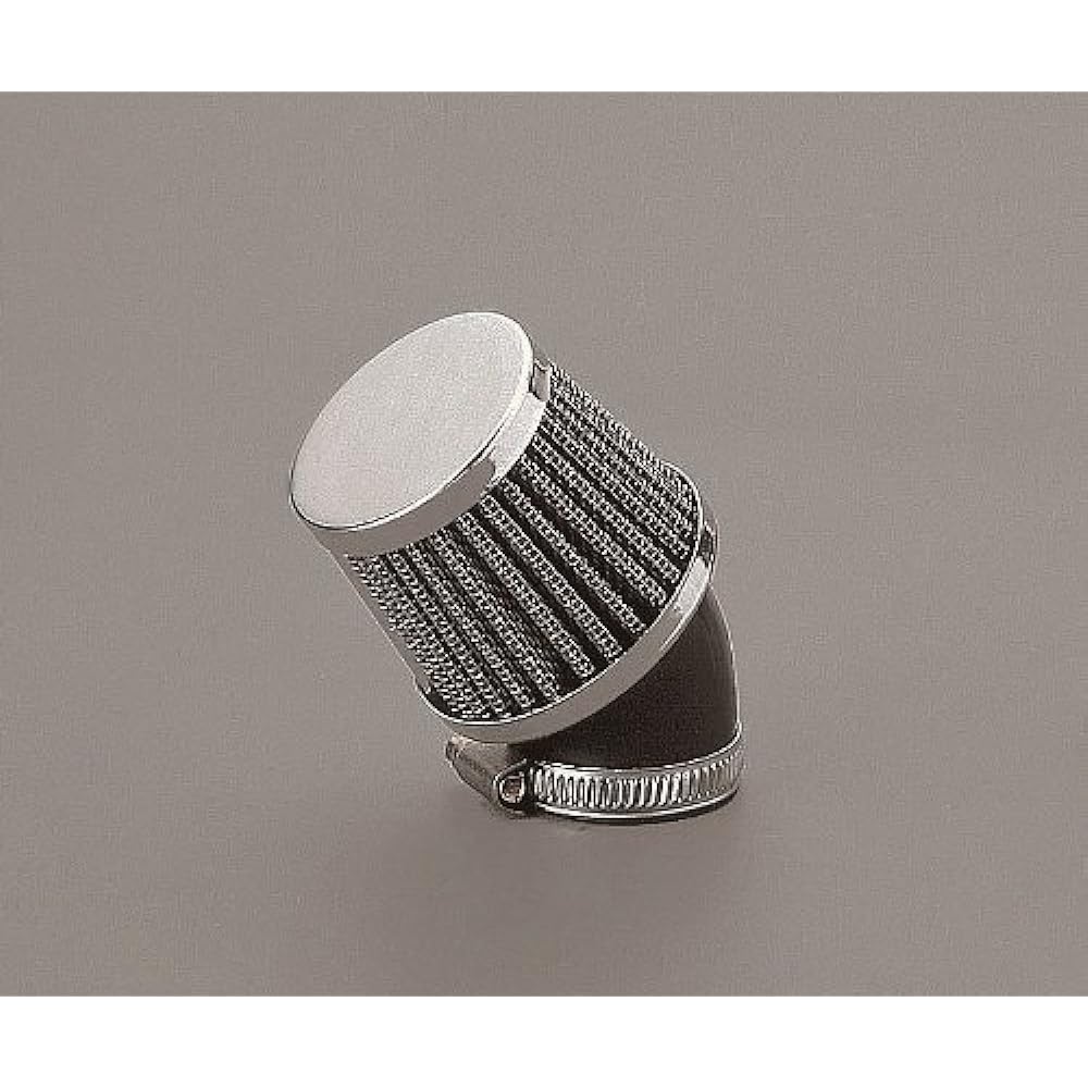 Kijima Motorcycle Bike Parts Power Air Cleaner Universal 45° Mounting Diameter 29/35mm x Total Length 84mm x Outer Diameter 61mm x Width 86mm Rubber Packing Included