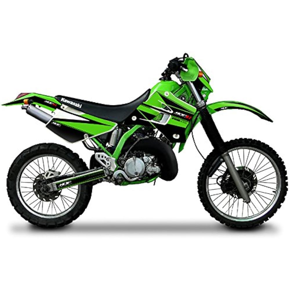 MDF Graphic Kit Swing Arm Set Fire Road Model Lime Green KDX220SR(94-99) MKDX220-B-GR-SA