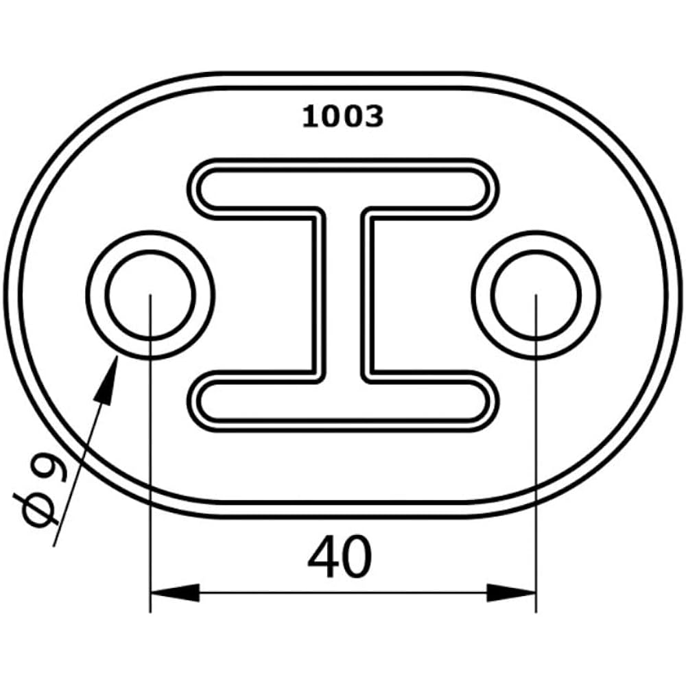 ELS muffler hanger 003 01003