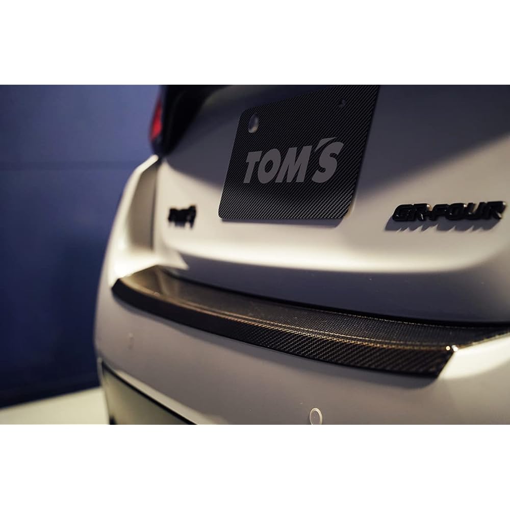 TOMS Compatible with GR Yaris Dry Carbon Panel Rear Bumper Step Guard 08415-TPA16
