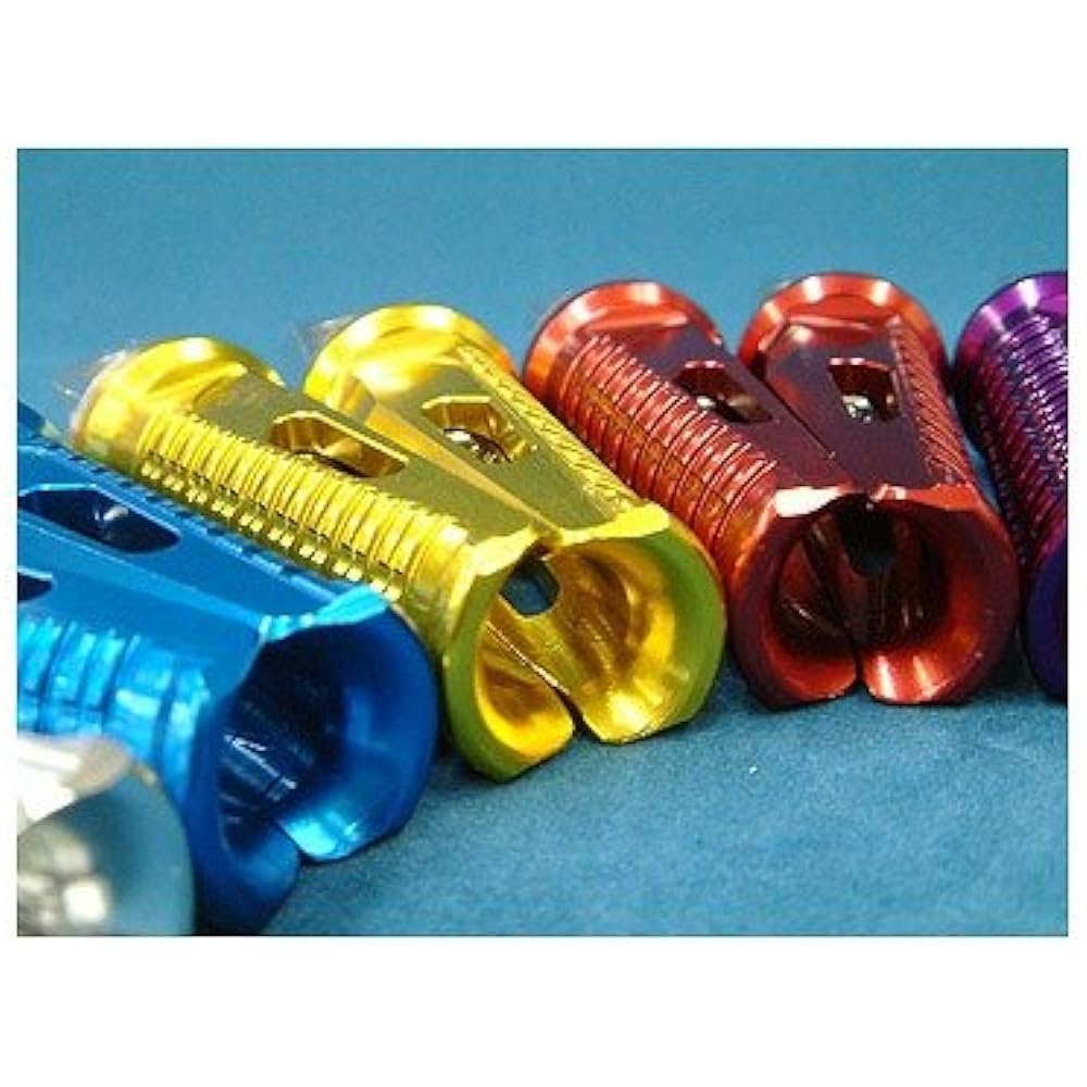 DURA-BOLT SP Tandem Step Peg Pin Diameter: φ6/Holder Width: 18.1mm Duralumin All Black 2 Pieces NSP340ALBK