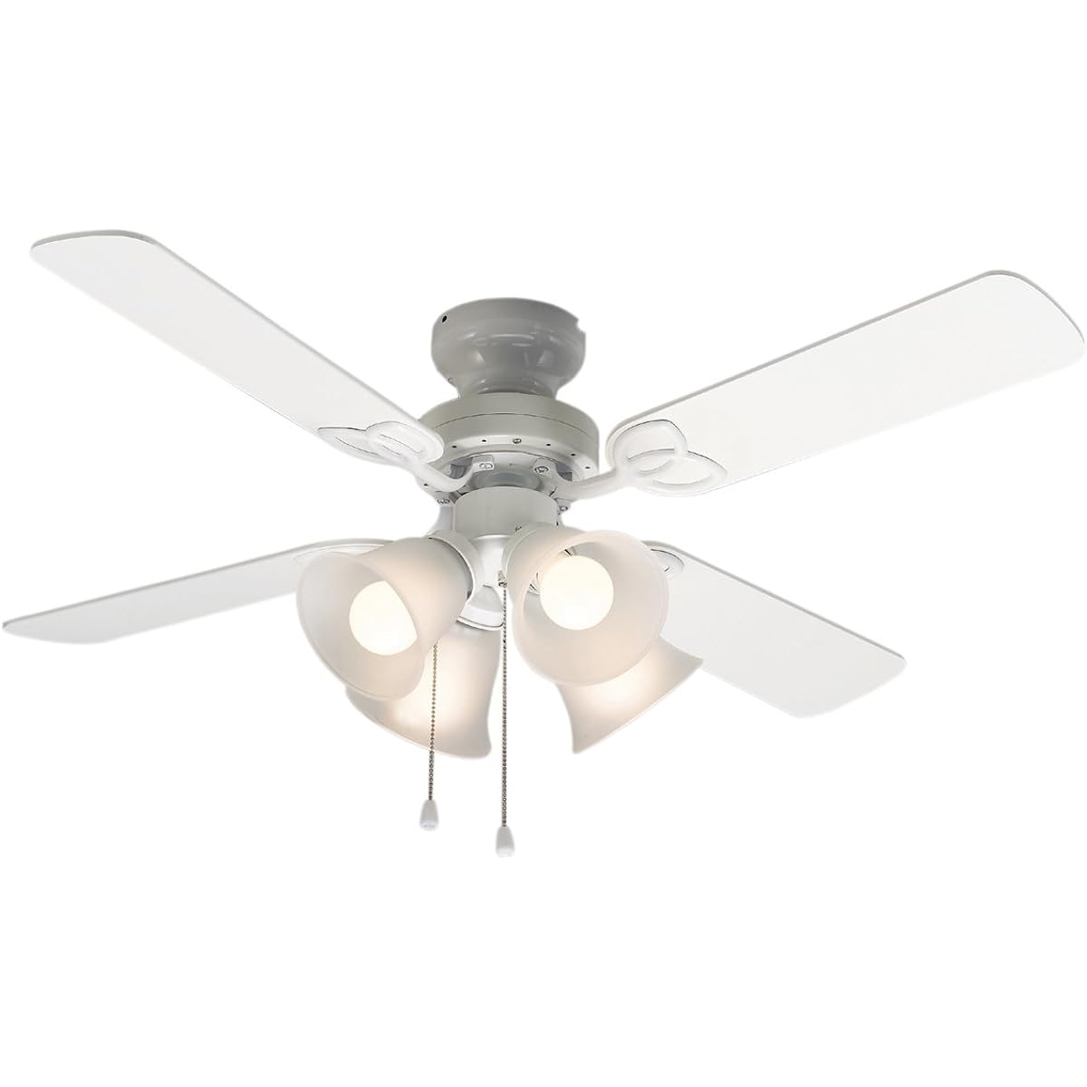 Tokyo Metal Ceiling Fan 60WE26 Can be used with 4 incandescent bulbs (bulbs sold separately) TKM-42WW4LKNDZ