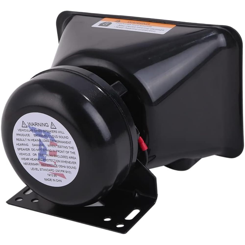 High Power 200W Car Loudspeaker 12V 24V with Siren Speaker Amplifier Hand Microphone For Events, Advertising Cars, Election Cars, Scrap Collection, Crime Prevention, Patrols, etc.