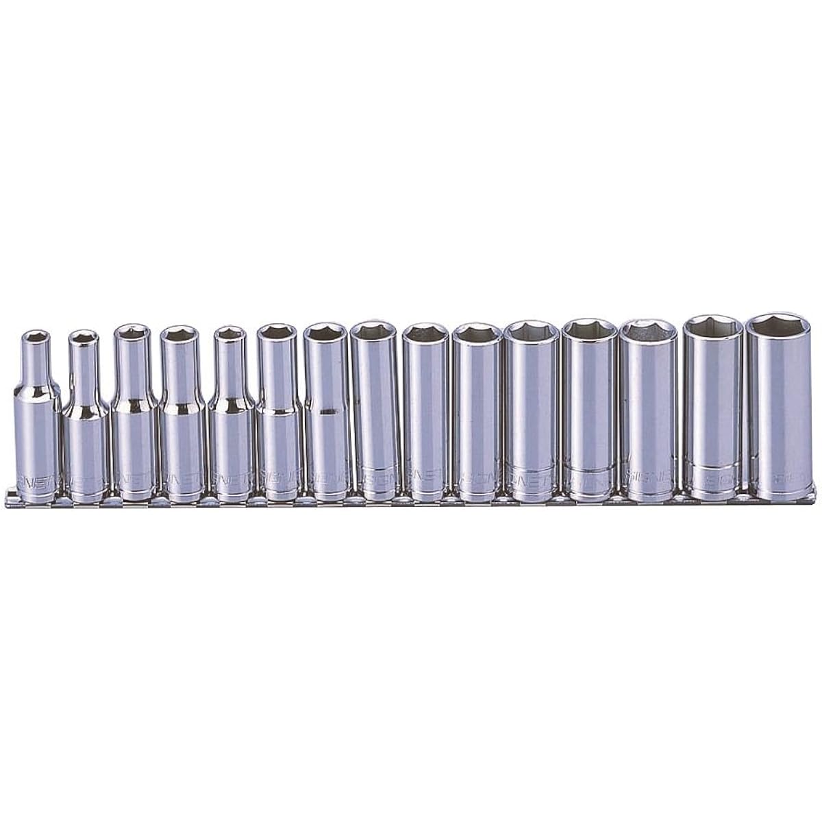 Signet 1/2 Drive 15PC Deep Socket Set with Holder 13450