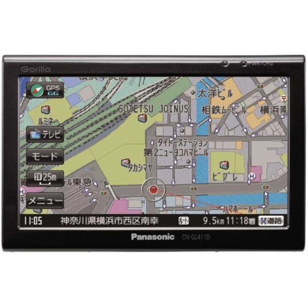 Panasonic CN-GL411D SSD Portable Car Navigation 5V Type/8GB/One Seg