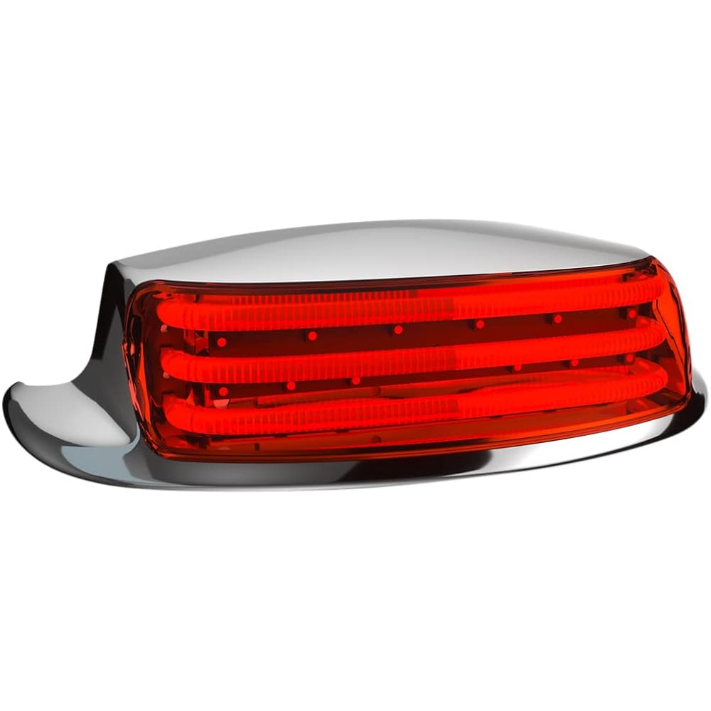 Custom Dynamics PB-FT-TOUR-R-C Probeam Rear Fender Chip Light Crom Fine Red Lens