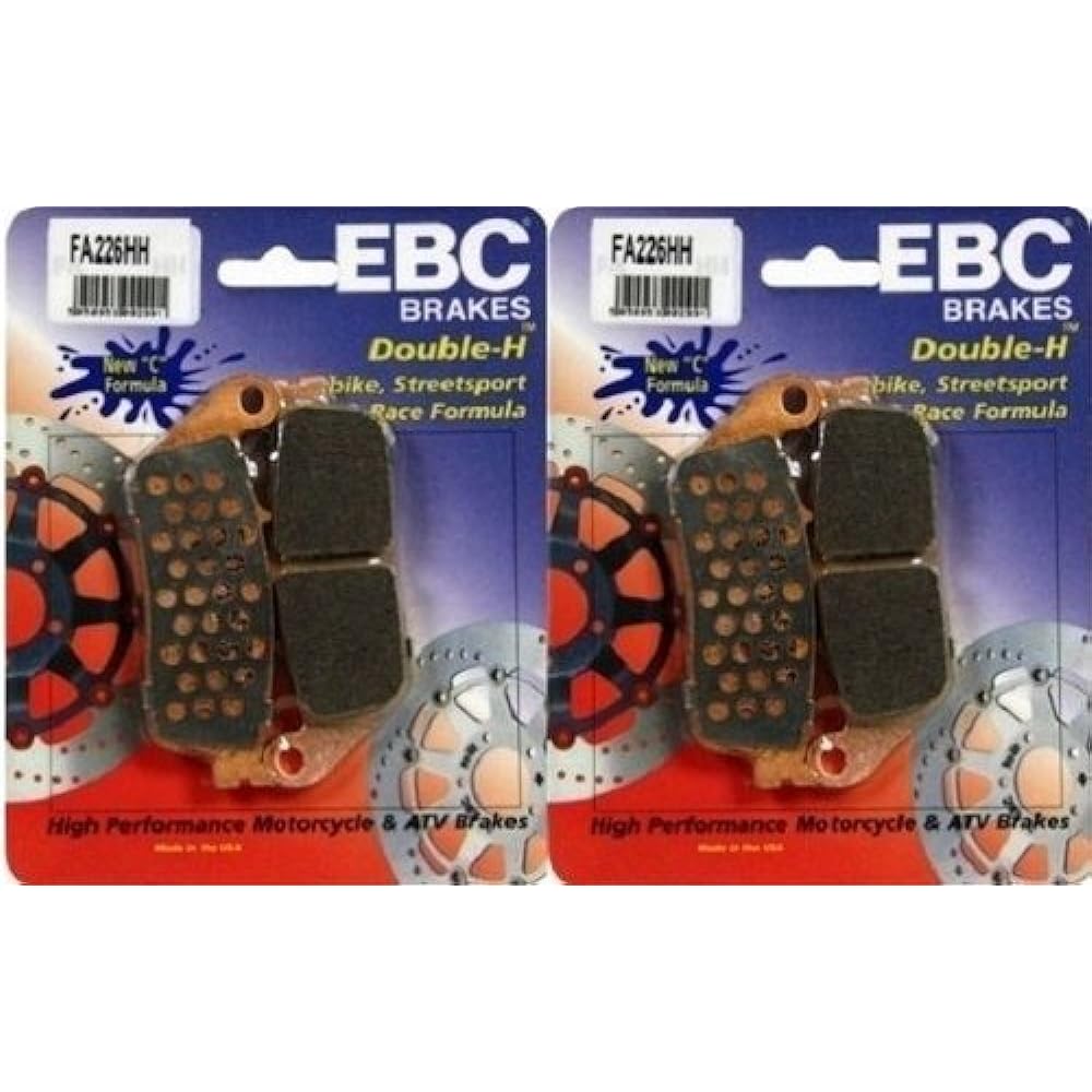 EBC Sintered Double H Front Brake Pads (2 Sets) for Both Calipers 2011-2013 Triumph Tiger 800 XC ABS FA226HH
