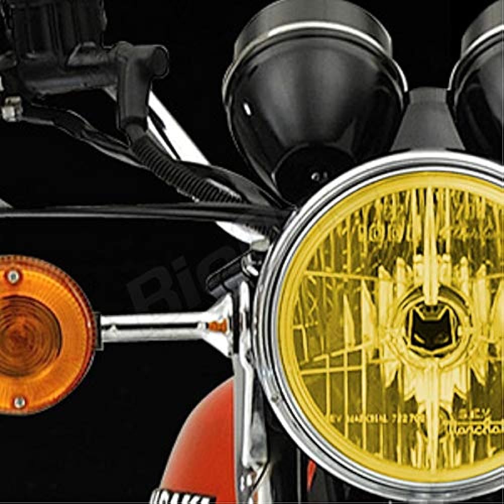 Marshall Headlight 722 / 702 Star Lux Unit Yellow Lens Multi Reflector H4 Bulb