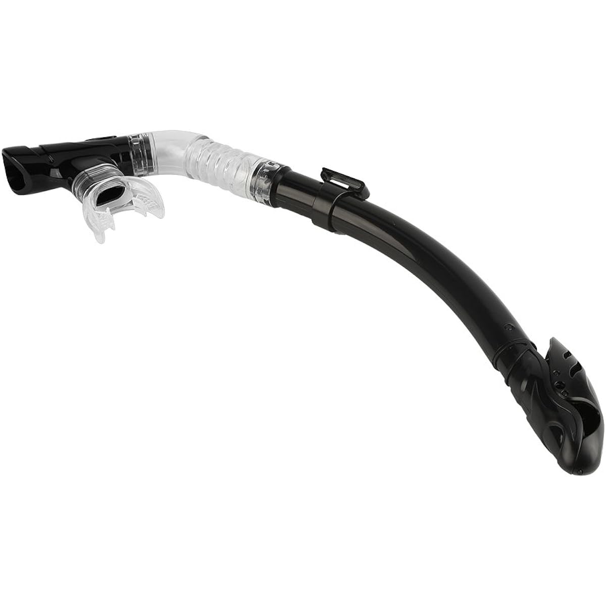 RBSD Full Dry Diving Snorkel, Snorkeling Tube, Durable Silicone for Snorkeling Water Diving (black)