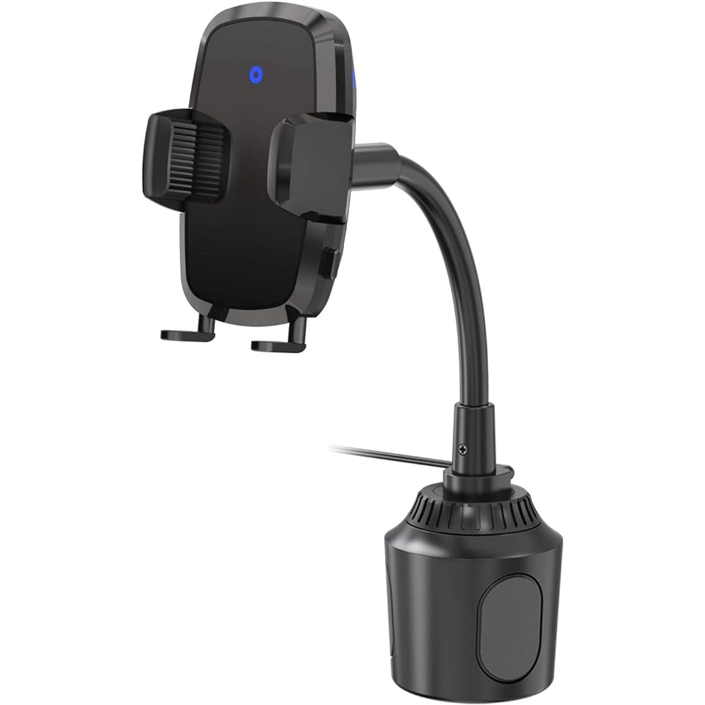 Pellucid qi compatible smartphone holder wireless charging flexible holder drink in drink holder installation type BK SPH2013