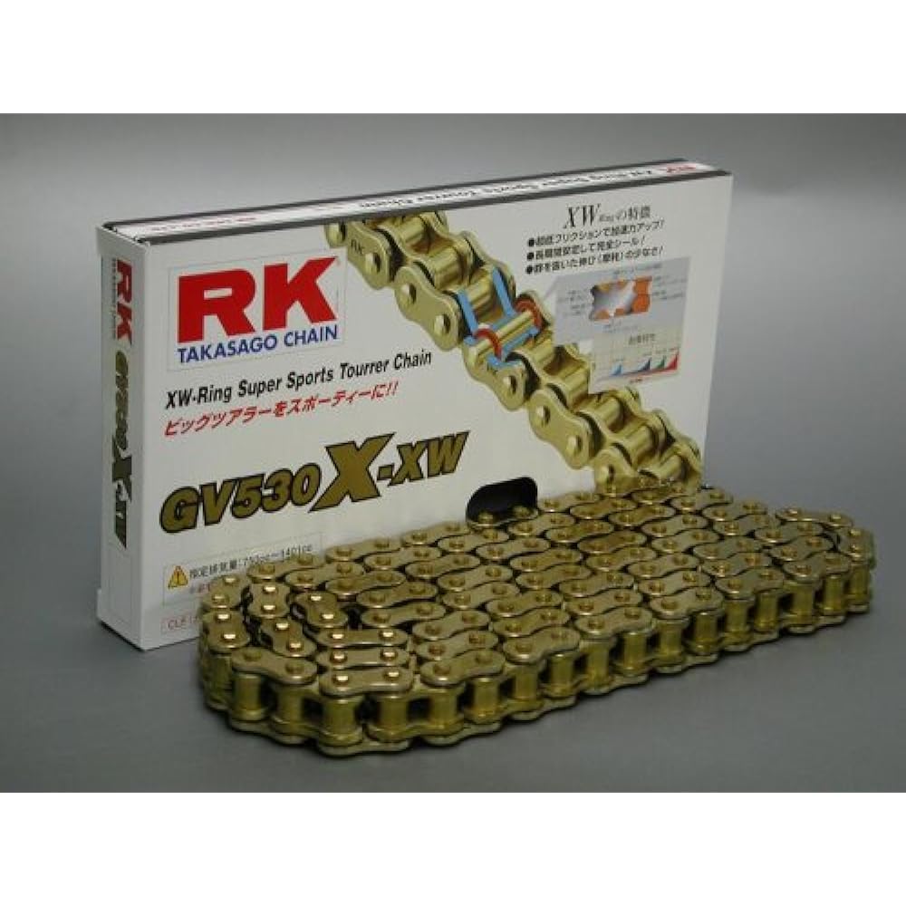 RK Drive Chain BL530X-XW 110L Caulking Joint Electroplated Black Coat