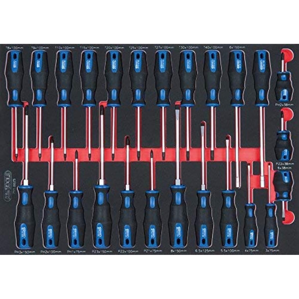 KS TOOLS SCS ERGOTORQUEplus screwdriver set 25 pcs 1/1 system insert 711.0025