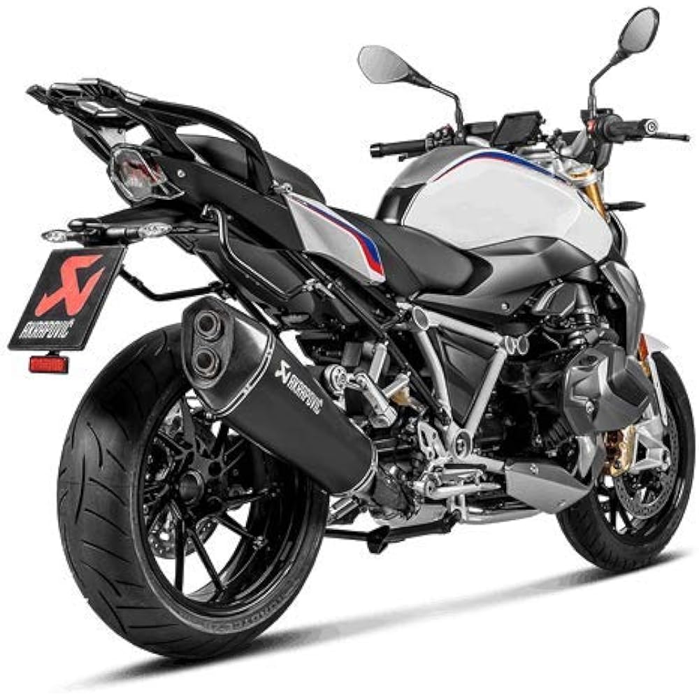 AKRAPOVIC Slip-on Muffler Titanium Black Compatible with Euro Regulations R1250R/RS (19-21)