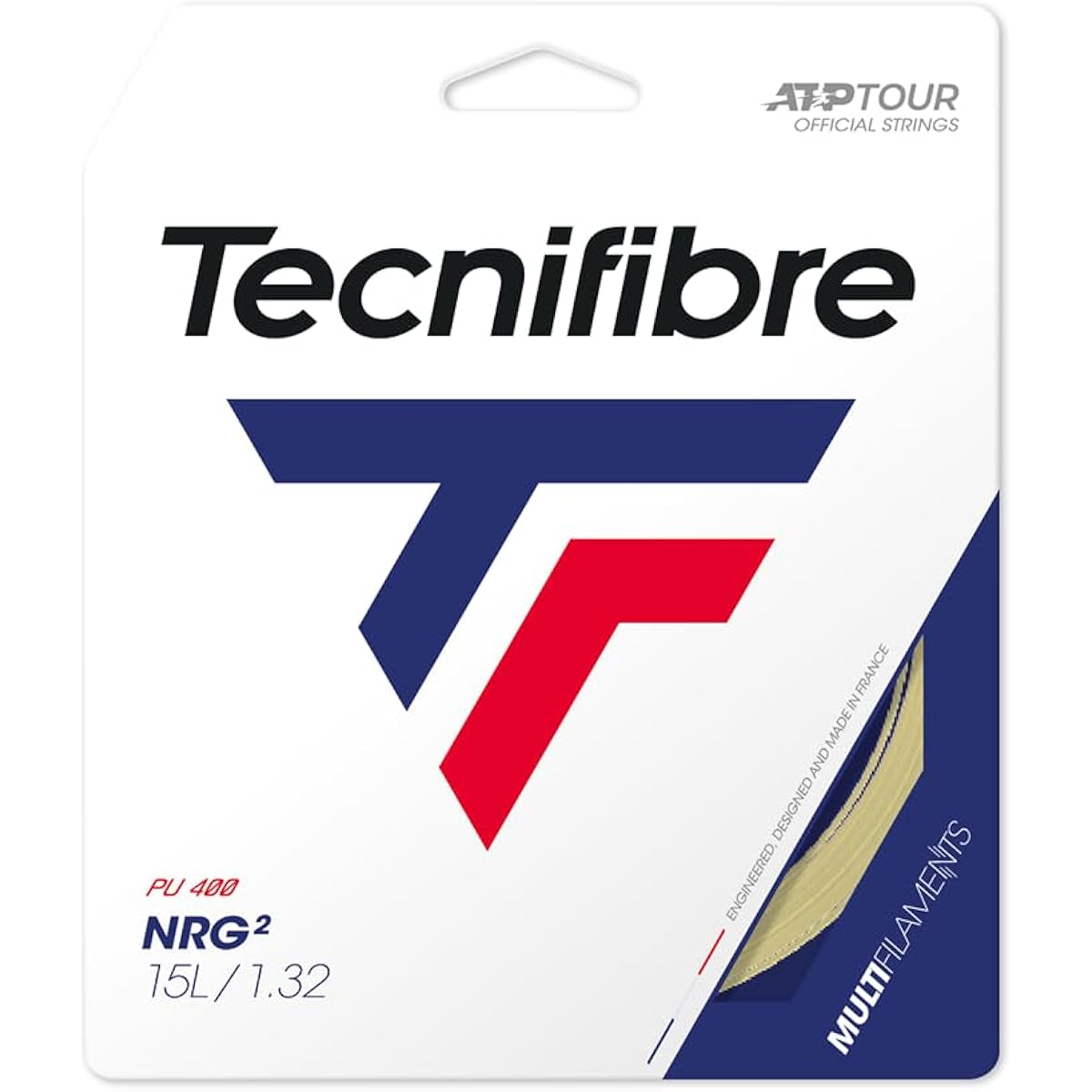 Tecnifibre Hardball Tennis Gut NRG Square 12m Natural
