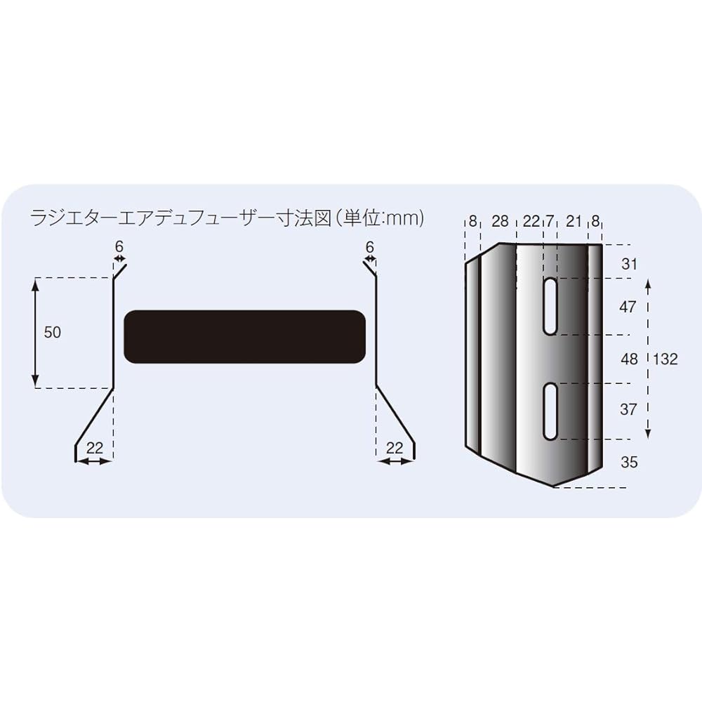 POSH Motorcycle Supplies Radiator Air Diffuser (Set of 2 for Left and Right) Black General Purpose 500105-16