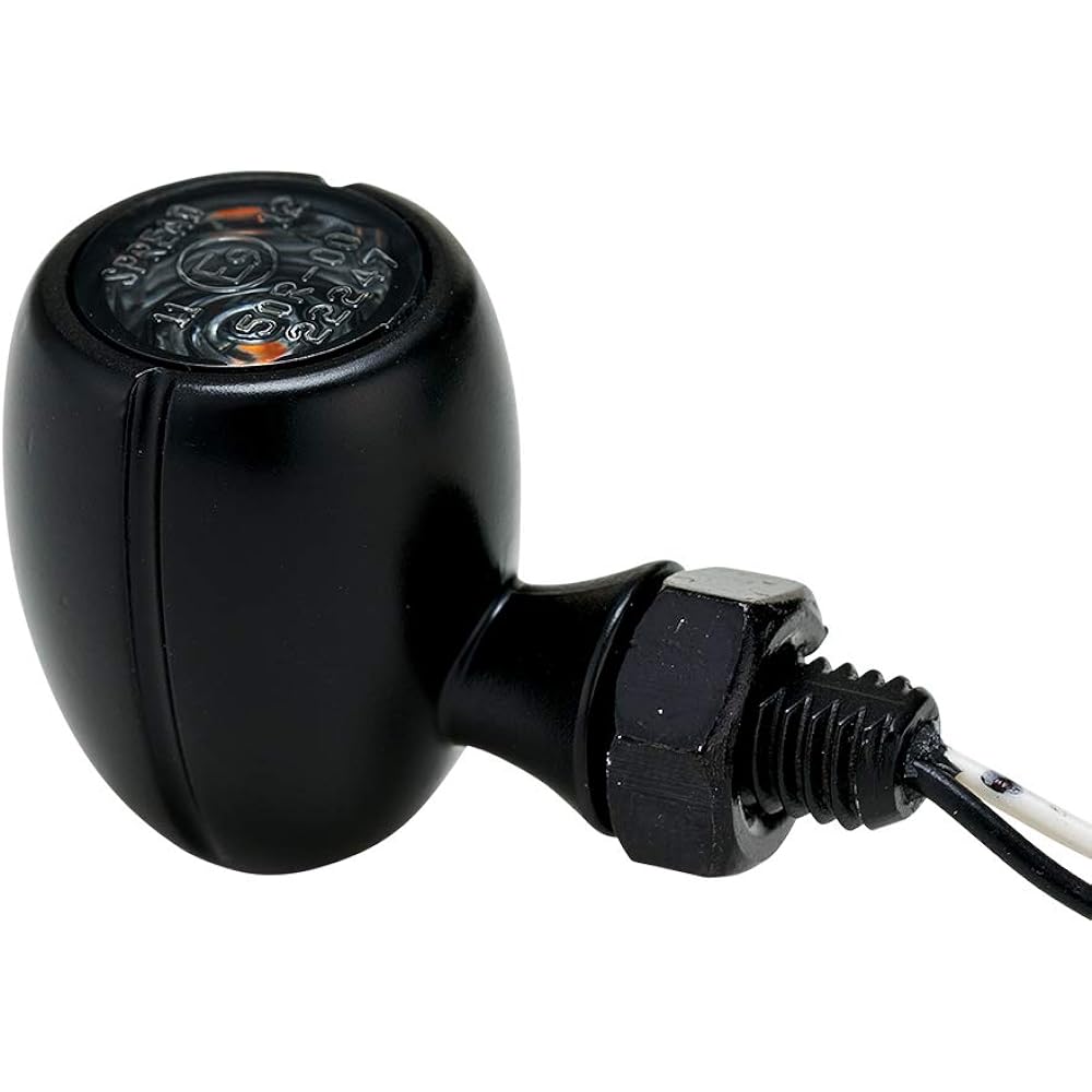 Sphere Light Motorcycle LED Turn Signal Cat Signal (Color: Matte Black) E Mark Certified Product Vehicle Inspection Compatible Manufacturer 2 Pieces SCWK-BS