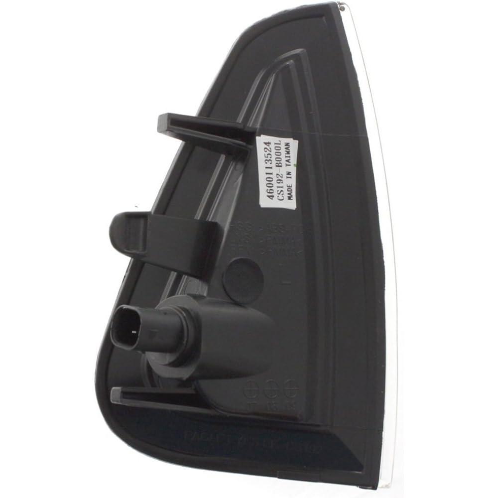 Side marker light lamp amber lens with light bulb on left dodge charger compatible with light bulb