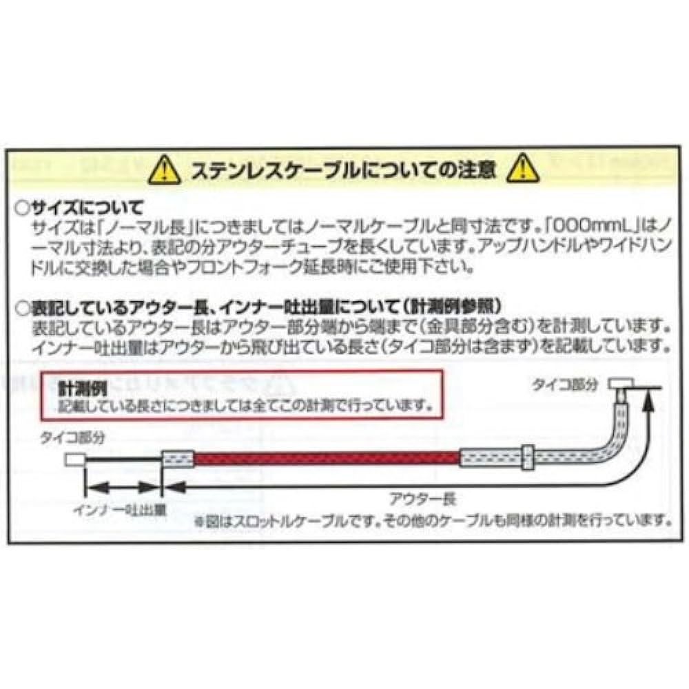 KITACO Throttle Cable Magna 50 Normal Length/Stainless Steel Mesh 103-91-1085-00