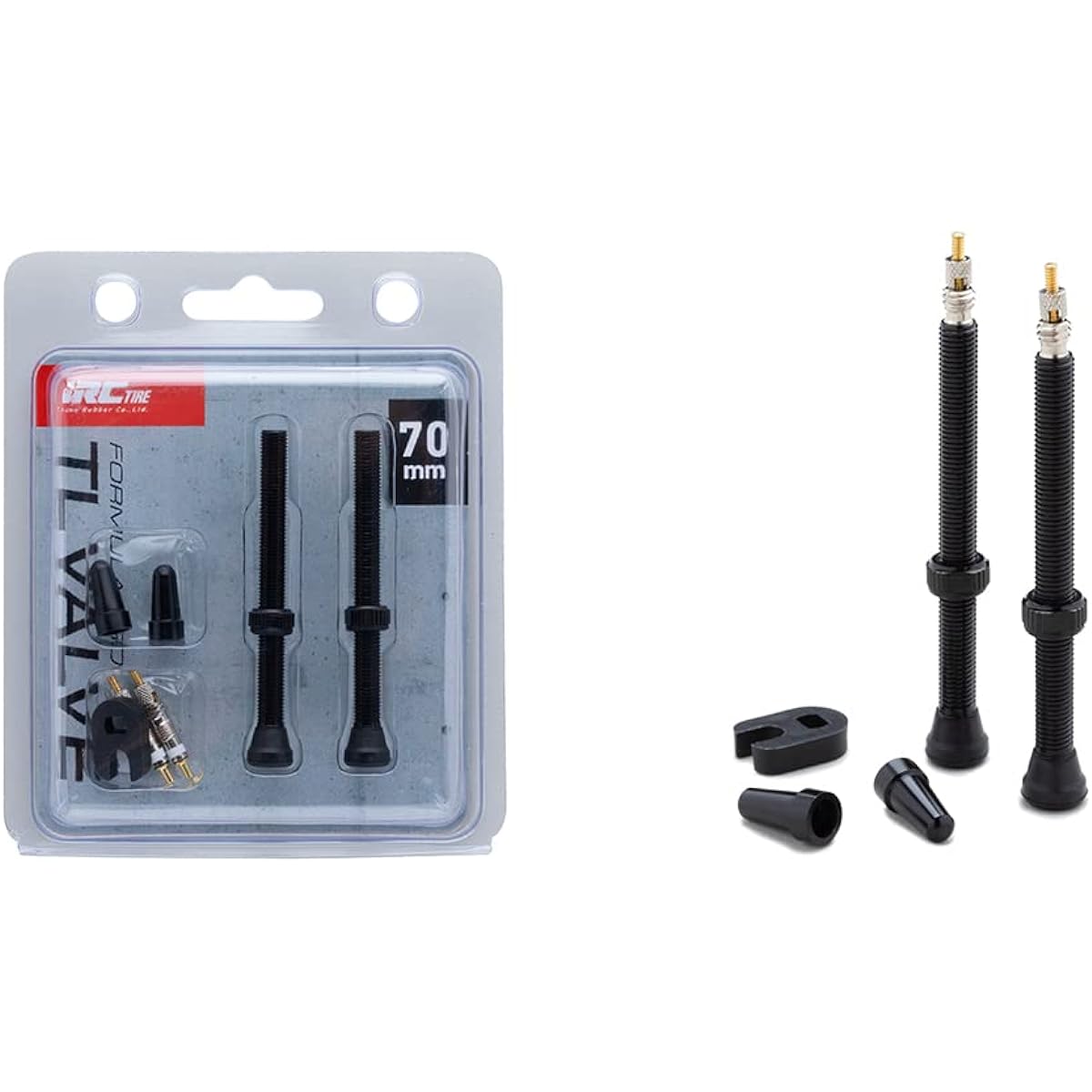 IRC TIRE Bicycle Tubeless Valve FORMULA PRO TL VALVE 70mm Formula Pro Tubeless Valve Presta 70mm