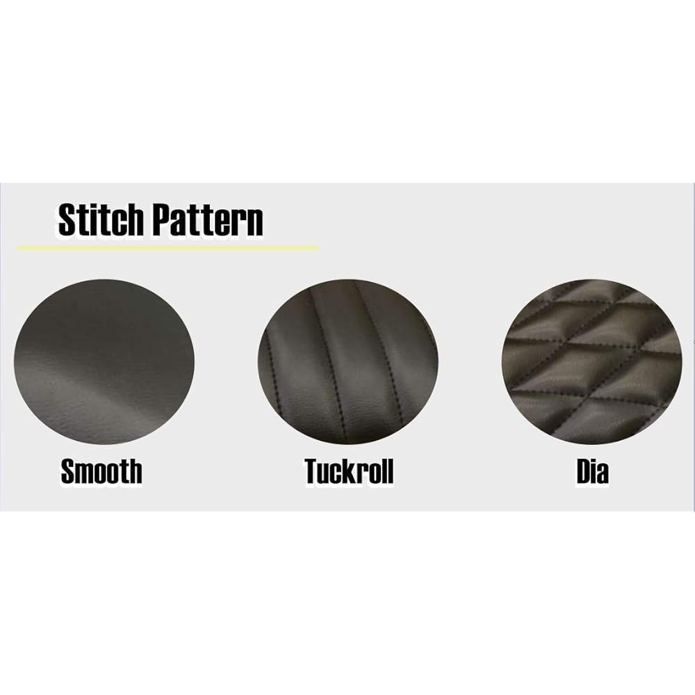 Heavens Custom Seat Cover SR400/500 Black/Tuck Roll SR-CSC-BK-C