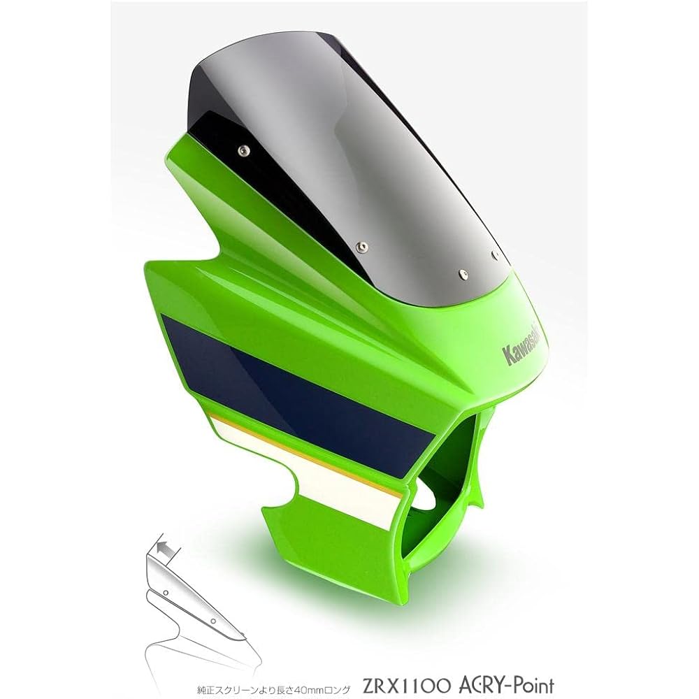 ACRY-Point Screen Street Smoke ZRX1100 97-/ZRX1200 01-08/ZRX1200DAEG 09-15 160391