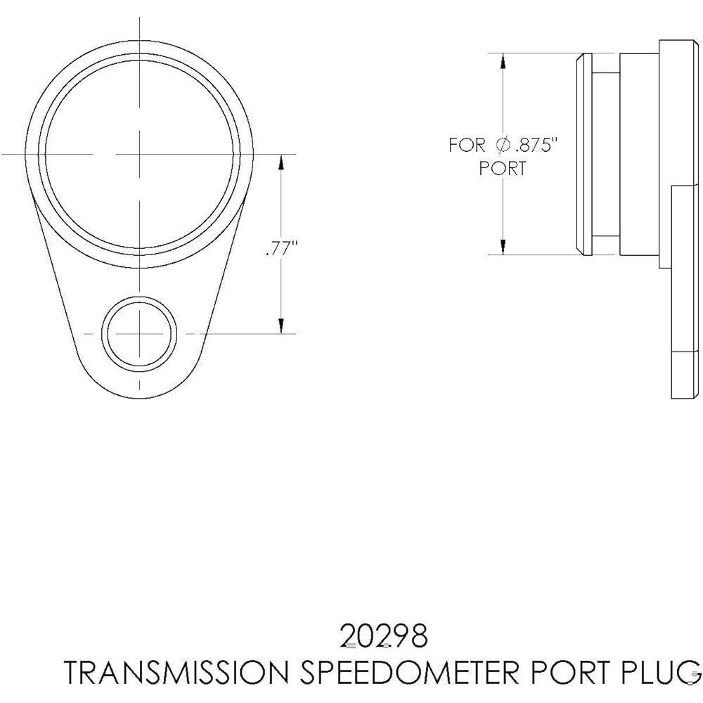 B & M 20298 SPEEDO Port Plug