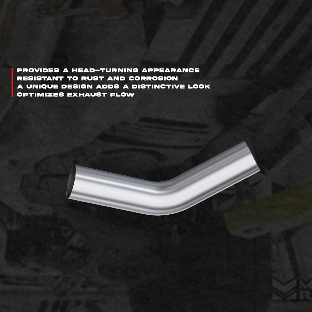 MB2047 5 inch aluminum plating 45 ° bend pipe