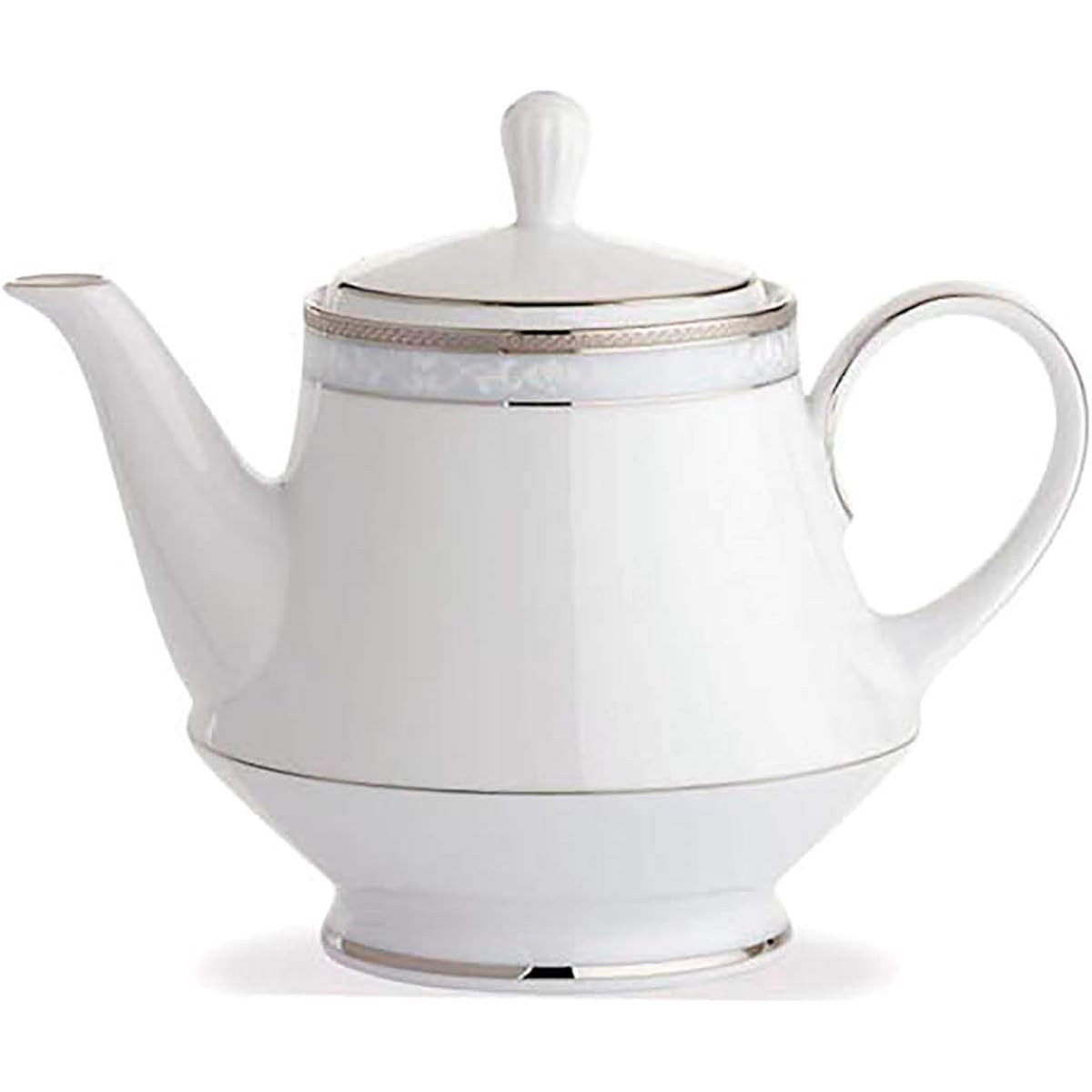Noritake Teapot 1200cc Hampshire Platinum 1 Piece Platinum Fine Porcelain 4336L/91123