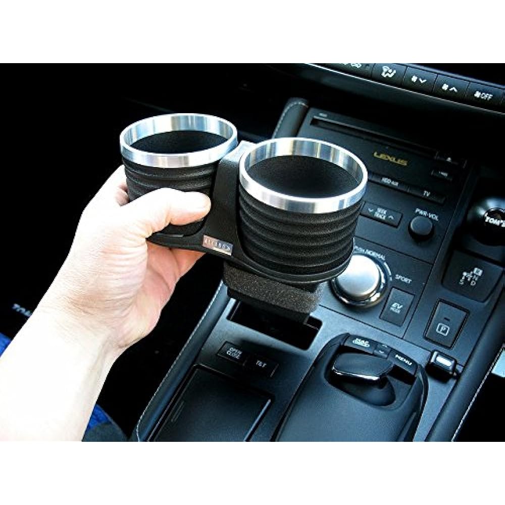 ALCABO Drink Holder Black Cup Lexus CT ZWA10 Right/Left Handle AL-T105B