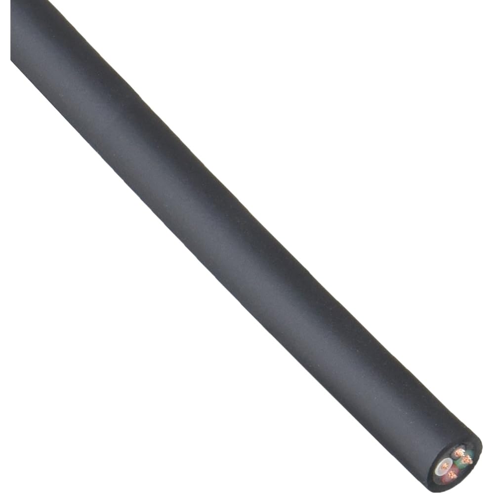 Kuramo Electric 300V Earthquake-proof, oil-proof, heat-resistant vinyl cabtire cable VCTF23NXX 4 cores x 0.5SQ black 20m