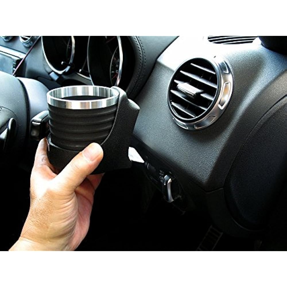 ALCABO Drink Holder Black Cup AUDI TT(8J) Right/Left Handle AL-A203B