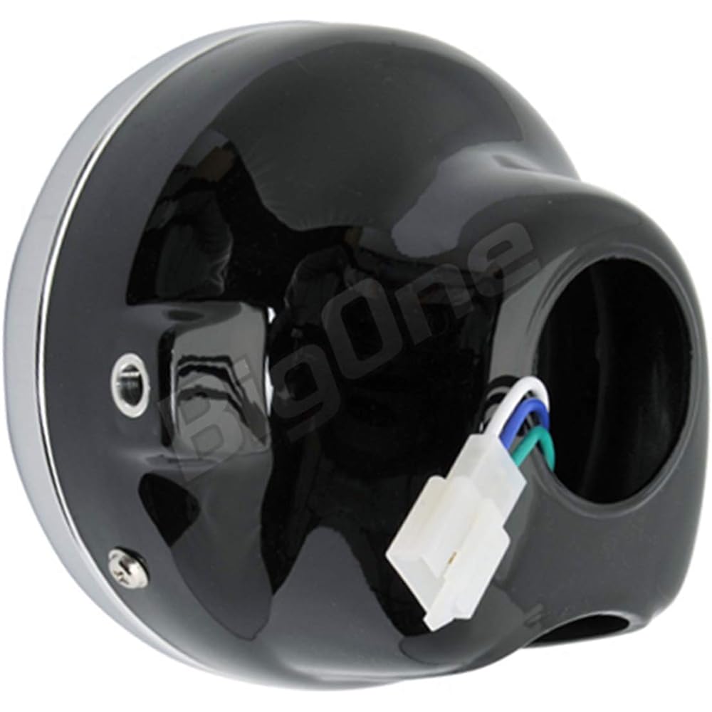 Bike Multi Reflector Headlight Clear Black Case Included PH7 Bulb Universal