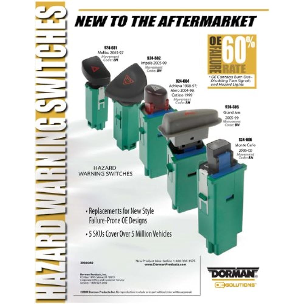 Dorman 924-605 Hazard Warning Switch