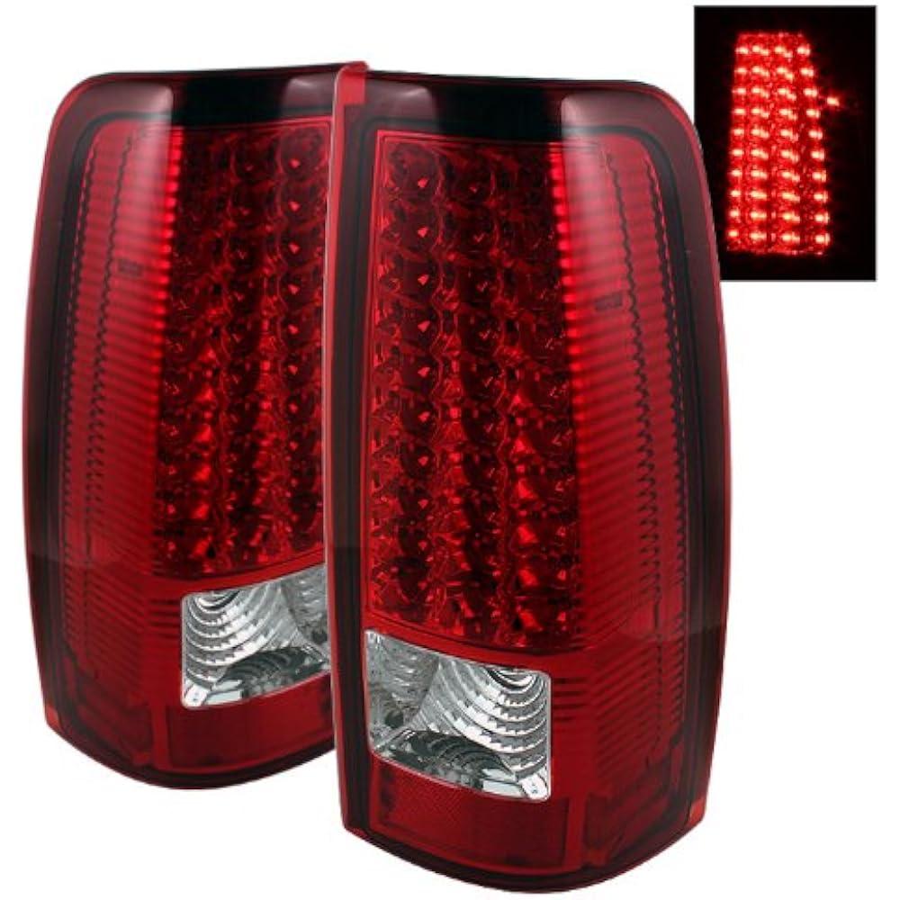 Spyder Auto Alt-ON-CS99-LED-RC Chevrolet Syl Ballad 1500/2500/3500 GMC Sierra 1500/2500/3500 Red/Clear LED Taillight