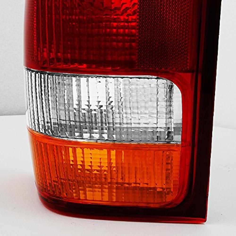 Ford Ranger Pickup for Truck Red Clear Cure Tail Light Brake Lamp Replacement Pair left and right