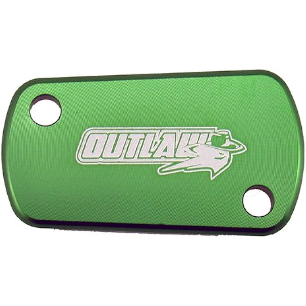 OUTLAW RACING Billet rear Master Cylinder Reservoir Brake Cap Green KX KXF KLX