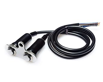 Motorcycle Handle Bar Double Switch Button LED OF Engine Kill Starter Flash