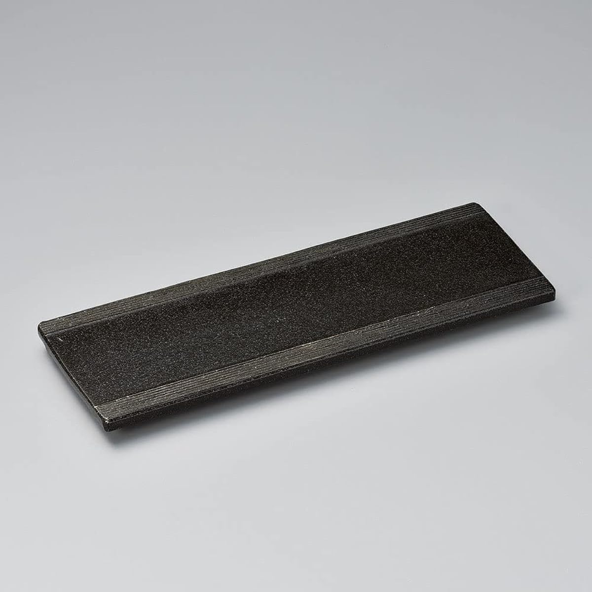Yamashita Craft Black Yuzu 3.6 Long Plate 148-2-146